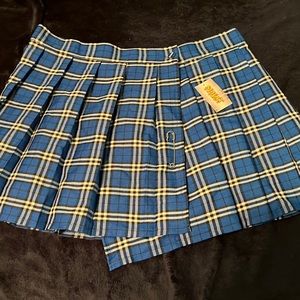 Plaid School Girl Costume Skirt